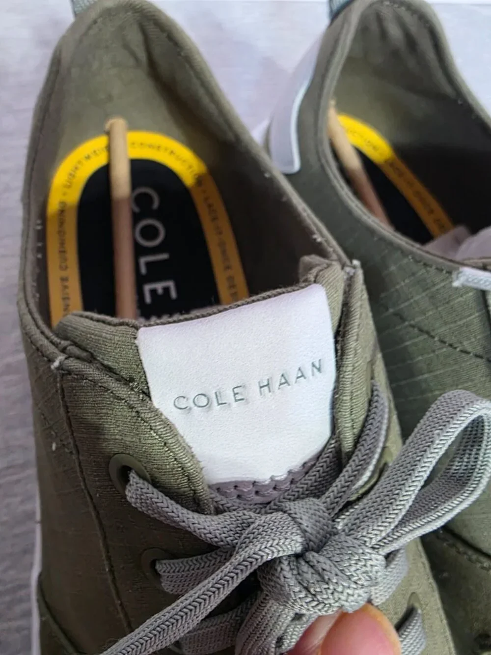 Cole Haan GrandPro Rally Canvas Court Sneakers Dusty Olive Mens 11 Worn Once